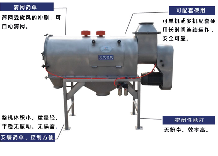 卧式气流筛特点